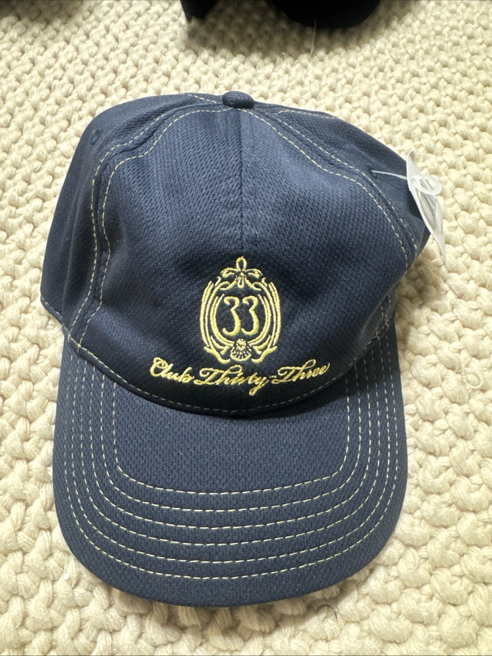 Disney Navy Blue & Gold Club Thirty-Three Embroidered Cap